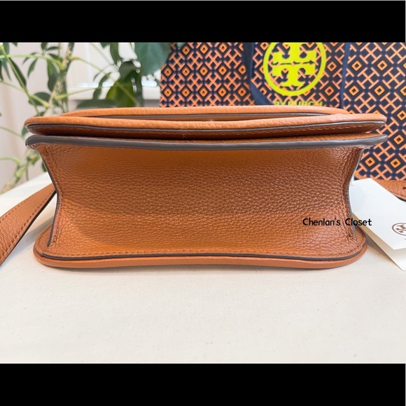 ✨🎀NeW! Tory Burch Britten Floral Small Canvas Saddle Bag - Picture 9 of 12